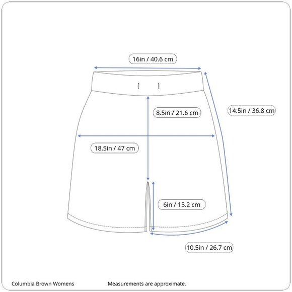 Columbia Tan Mid Rise Shorts Pockets Brown Tan Neutral 6 - Picture 13 of 14